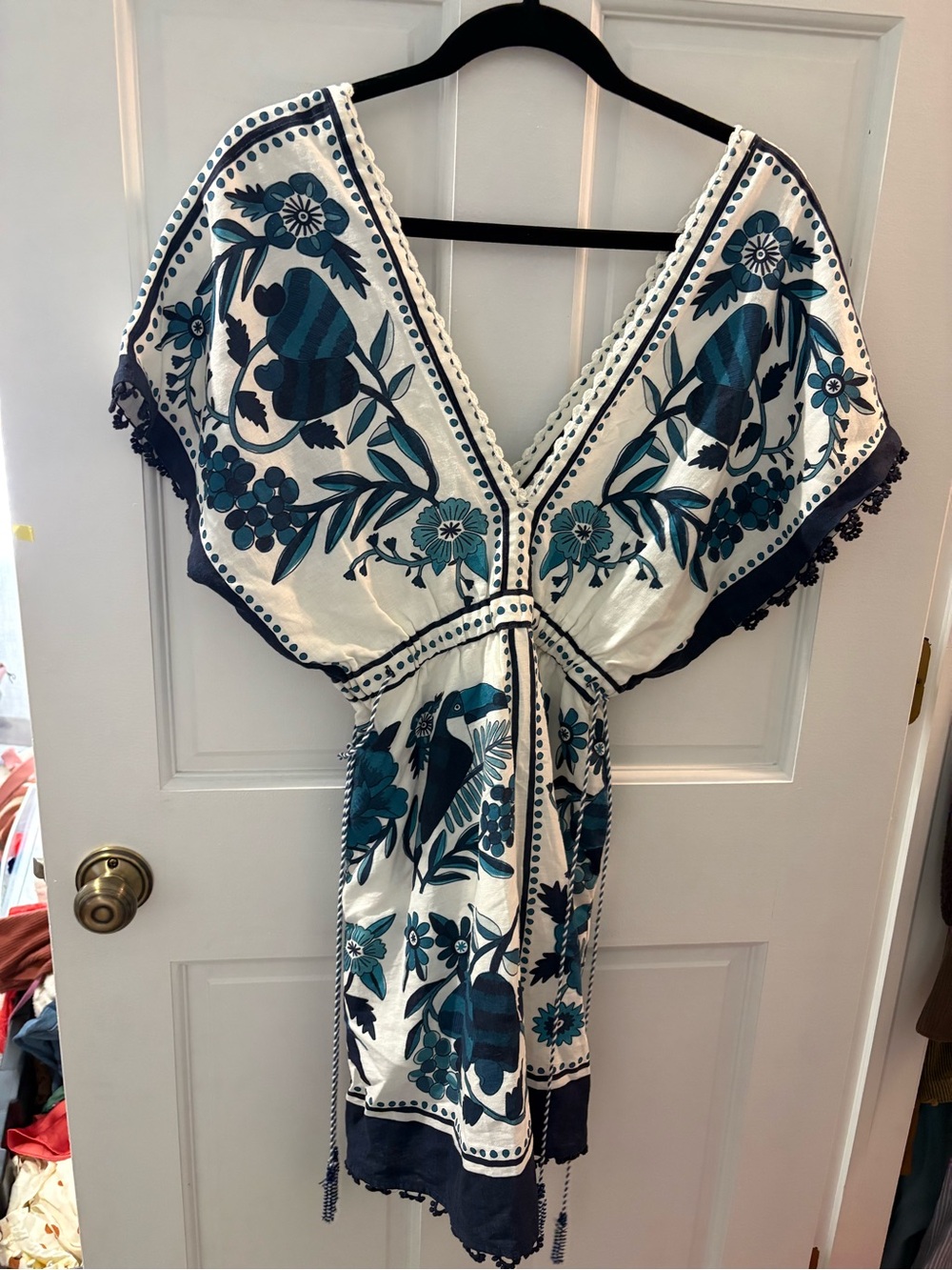 Farm Rio tropical tiles mini dress NWT - Picture 3 of 5